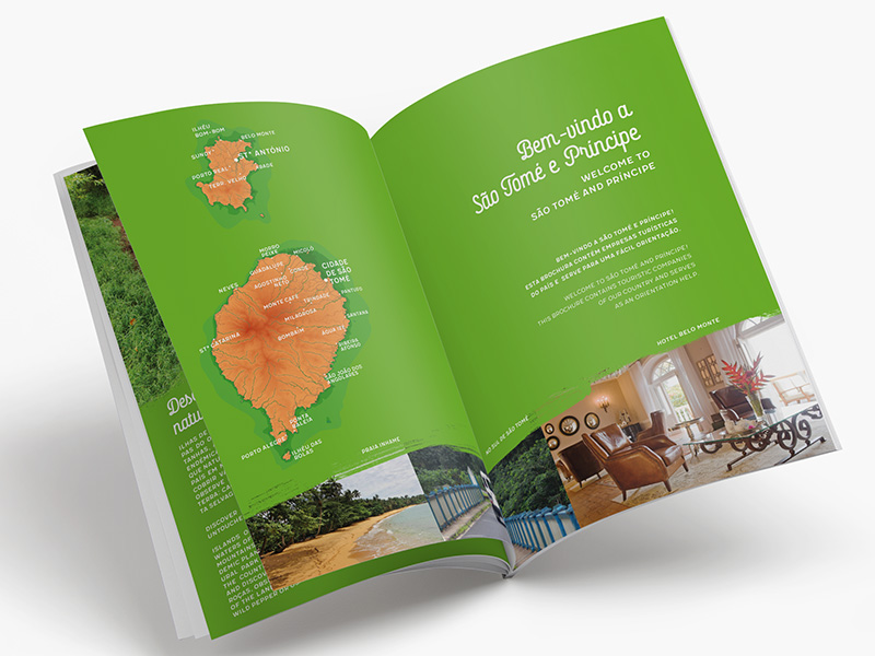 São Tomé e Príncipe tourism brochure © Thomas Iwainsky, Extractdesign