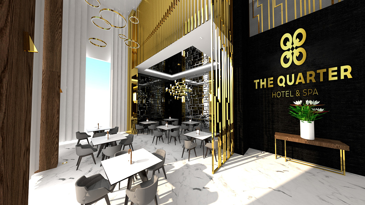The Quarter Hotel signage and design concept © Thomas Iwainsky, Extractdesign