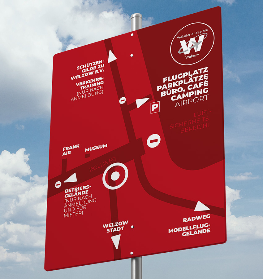 Welzow Airport signage © Thomas Iwainsky, Extractdesign