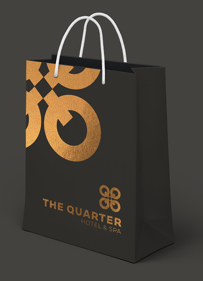 The Quarter Hotel branding © Thomas Iwainsky, Extractdesign