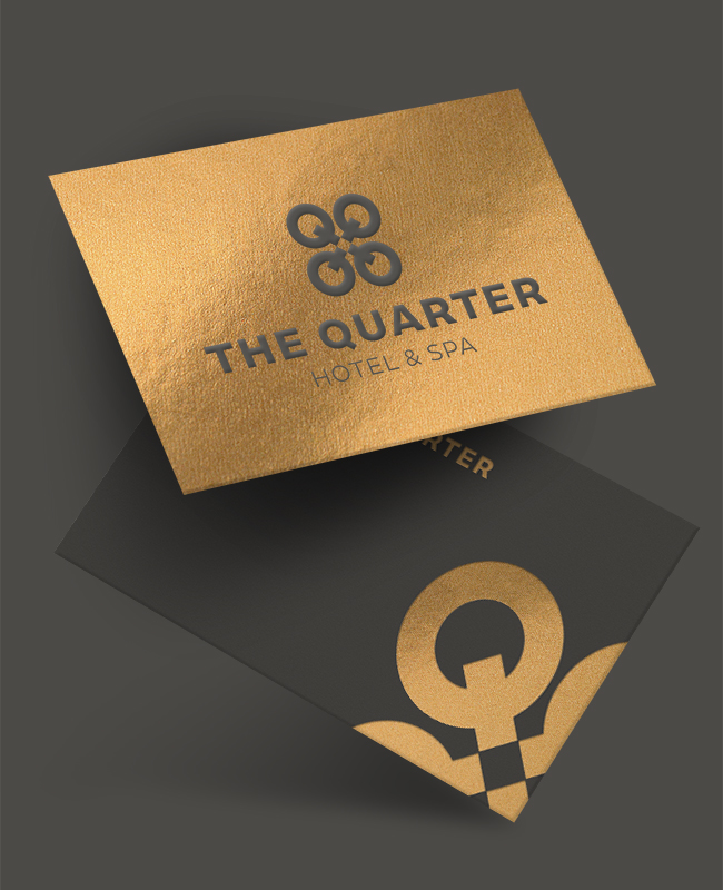 The Quarter Hotel branding © Thomas Iwainsky, Extractdesign
