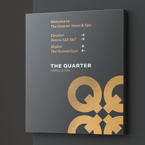 The Quarter hotel corporate design and signage © Thomas Iwainsky, Extractdesign